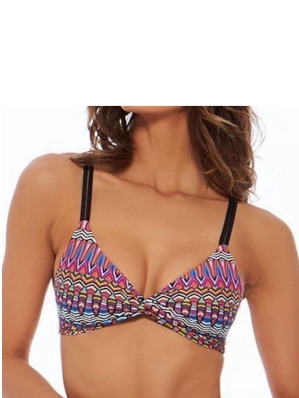 L*Space Bikini Top Native Dance Hartley Twisted Knot Strappy Large Multi NWT New